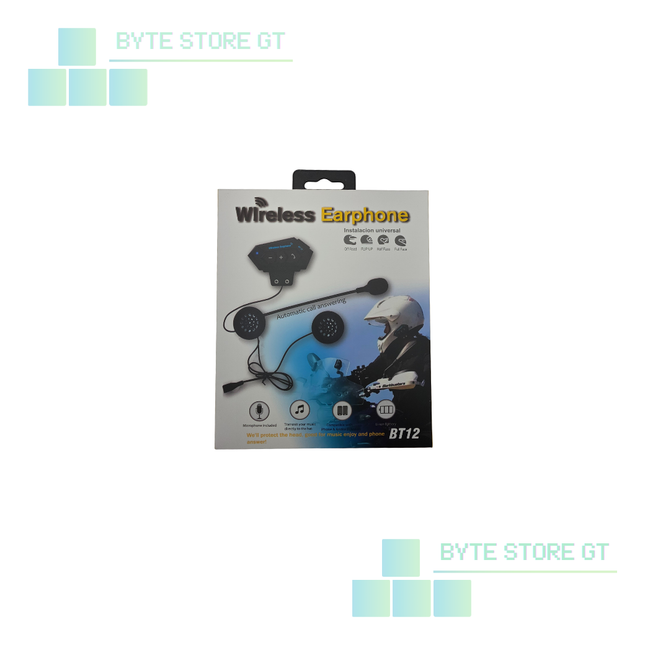 Auricular BT12 Bluetooth 5.0 para Casco